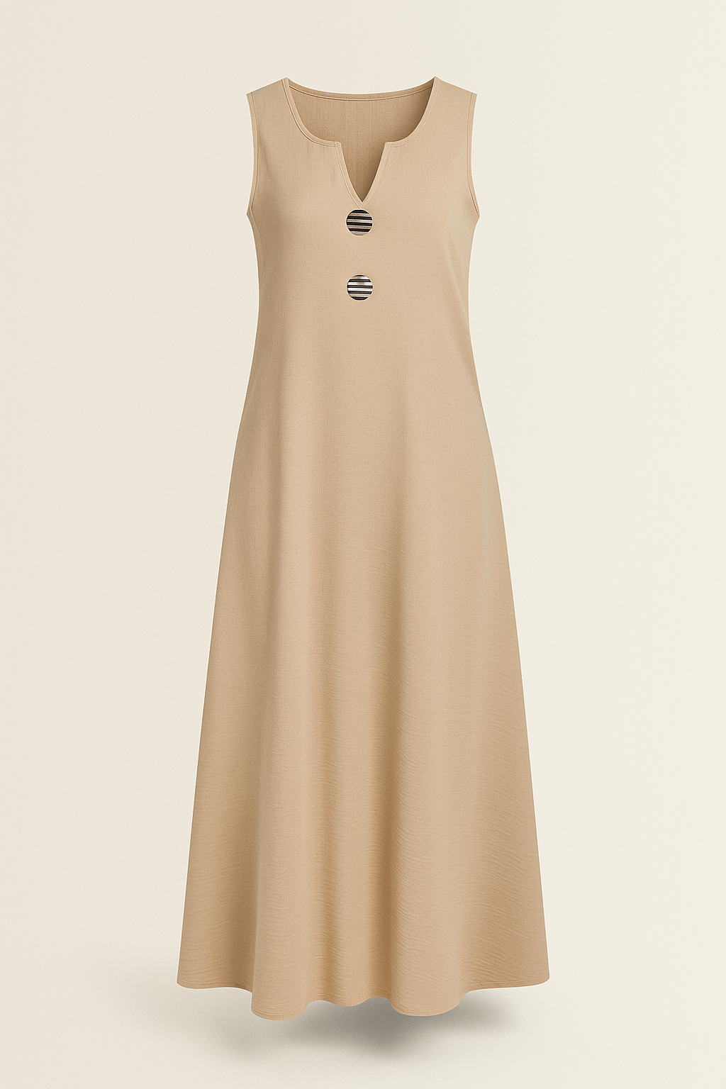 Desert Button Midi Jurk