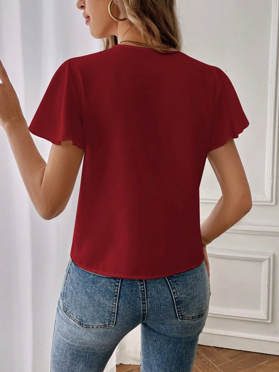 The Celestine Flutter Blouse